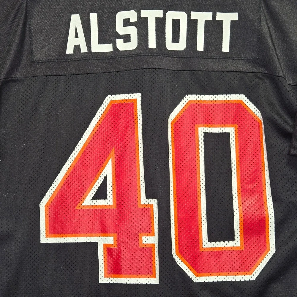 VTG Y2K Adidas Football Jersey Black Mike Alstott #40 Tampa Bay Bucs NFL Men XL